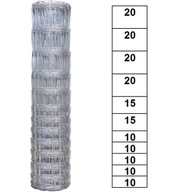 Lesné pletivo pozinkované 160/12/30 skoby 50m