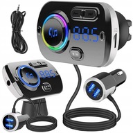 BLUETOOTH VYSIELAČ 5 EDR MP3 NABÍJAČKA QC 2XUSB