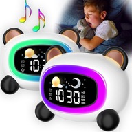 Smart Clock Budík LED nočná lampa pre deti Baby Panda