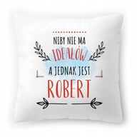 Vankúš pre Roberta k narodeninám Darček k meninám s potlačou a fotkou