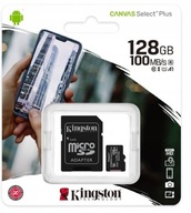 Micro SD karta KINGSTON 128 GB microSD Class 10