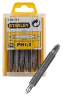 STANLEY DOUBLE BIT 1/4 Ph1 + Ph2 - 10 ks 68-784