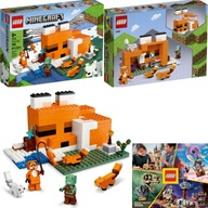 LEGO Minecraft 21178 Fox Habitat Meč Zombie domček utopí domček