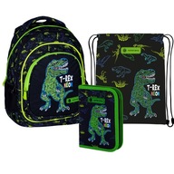 Set batohu T-Rex Neon Astrabag na ceruzku