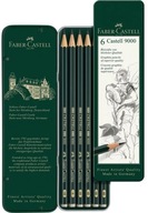 Tužka na skicovanie 9000 Art 6 KS HB-8B FABER-CASTELL SET