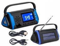 DYNAMO CRANK RADIO 4000mAh LCD Solar SOS USB