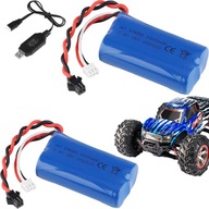 BATÉRIA 7,4V 1500mAh S USB NABÍJAČKOU PRE RC BOAT AUTO 2KS