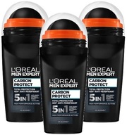 LOREAL Men Expert Carbon antiperspirant roll-on x3