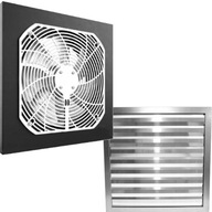 SET AXIÁLNYCH VENTILÁTOROV WOKS FI 200 + VENTILAČNÁ MRIEŽKA FI 200