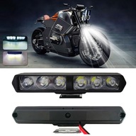 6LED reflektory pre motocykle Spotlights DRL Flash Aux