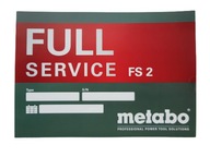 Kód METABO karty Full Service - Cenová skupina FS2