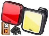 KNOG BLINDER SADA SVETLA NA BICYKEL X 200 / 100 LM 8 REŽIMOV USB NABÍJANIE