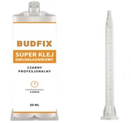 Budfix dvojzložkové čierne metakrylové lepidlo 50ml