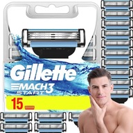 GILLETTE MACH3 ŠTARTOVACIE ČEPELE NA HOLENIE ŽILETKA ORIGINÁLNE ČEPELE 15 ks XXL