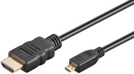 HDMI - micro HDMI 2.0 4K 60Hz kábel Goobay 3m