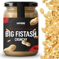 BIG FISTASH CRUNCHY HiFOOD arašidové maslo 100%