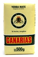 Yerba Mate Canarias Jengibre 500g zelený čaj zázvor