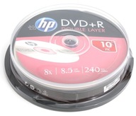 Dvojvrstvový koláč HP DVD+R DL 8,5 GB x8 10