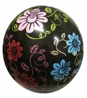 Čierne balóny s farebnými kvetmi 5 kusov Kvety