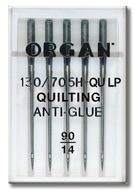 Quiltovacie ihlice s Quilting Anti Glue 90