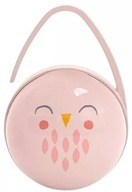 SUAVINEX Dvojité puzdro na cumlík Owl Pink