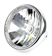 PREDNÁ LAMPA 7 PALCOV 12V BOČNÁ MONTÁŽ CHROM