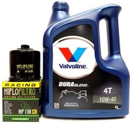 VALVOLINE DURABLEND 4T 10W40 4L + HF138RC FILTER