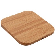 Bamboo Wood Slim Pad Wireless Charger for