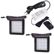 2x kuchynská podskrinková lampa, LED, doska, 1,5W