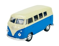 WELLY 1963 VW VOLKSWAGEN T1 BUS BIELA ​​A MODRÁ 1:34 NOVÁ KOVOVÁ UHORKA