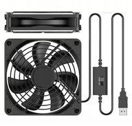 TICHÝ VENTILÁTOR CHLADIACI Púzdro VENTILÁTOR 12CM USB