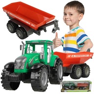 FARM TRACTOR ťahač AUTO + Príves FRACTIONAL DRIVE FARMER SET