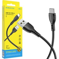 RÝCHLY KÁBEL Borofone USB TYP-C RÝCHLE NABÍJANIE 3A