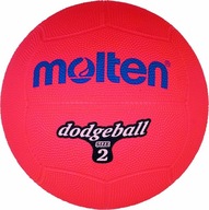 Gumová lopta Molten Dodgeball DB2-R, ročník 2, červená