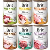 Brit Pate Meat MIX 6 príchutí 6 x 400 g