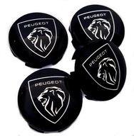 PEUGEOT SKRYTÉ KRYTY KRYTY KRYTY ODZNAKY LOGO NA ZLIATINÉ DISKY 58mm/56mm