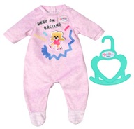 Narodenie dieťaťa. Onesie/onesie pre bábiku 36 cm, ružová