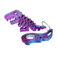 Keyrambit and Dinosaur Flexi Zaur TRex KEYSPINNER Sada polnočných kľúčeniek