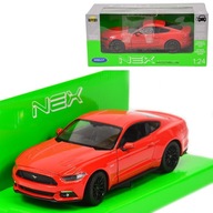 WELLY 1:24 FORD MUSTANG GT 2015 ČERVENÝ