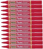 12x permanentný popisovač Pentel N850 červený N850B