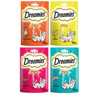 DREAMIES Súprava sušienky pre mačky 4X60g