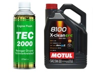 MOTUL 8100 X-CLEAN EFE 5W30 + TEC2000 VÝPLACH MOTORA