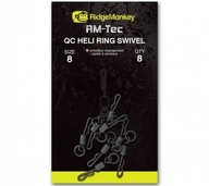 Ridge Monkey Rýchla výmena Heli Ring Swivel 8