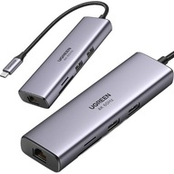 Hub pre notebook, počítač s USB-C, 7v1, HDMI, RJ45, USB, SD/TF karta Ugreen