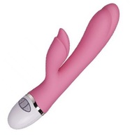 VIBRATOR 2 MOTORS LEKÁRSKA SILIKÓNOVÁ SEXHRAČKA SVETLO RUŽOVÁ