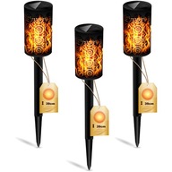 3x Solárna lampa TORCH LED Garden Hammered