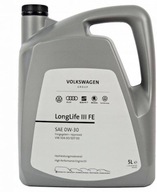 ORIGINAL VW LONGLIFE III FE 0W30 5L OLEJ