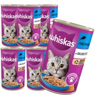 WHISKAS TUNA 6x400g Konzerva pre mačky JELLY