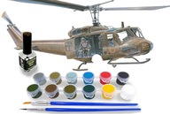 UH-1D Medevac 1:72 + farby, 2 štetce a lepidlo