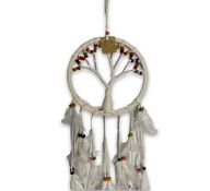 Biely lapač snov DREAMCATCHER Stromček 70cm